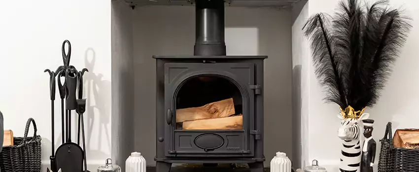 Thelin Hearth Products Providence Pellet Insert Fireplace Installation in Parksville, BC