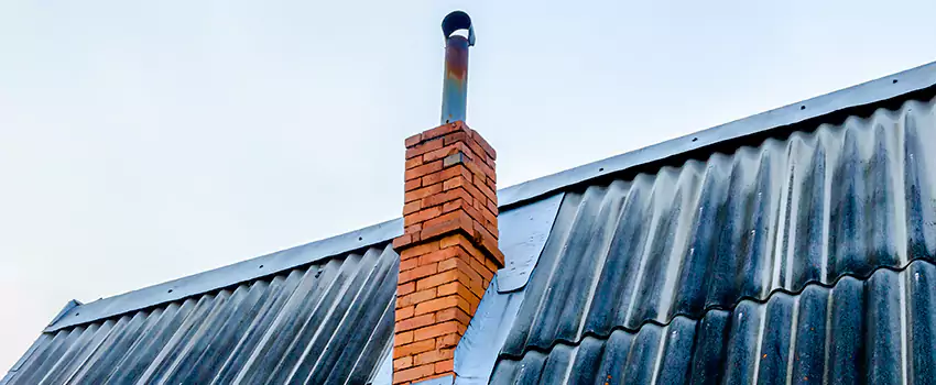 Aluminium Chimney Flashing Repair in Parksville, BC