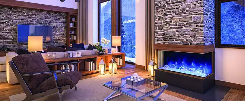 Dynamic Flame Color Fireplace Installation in Parksville, BC