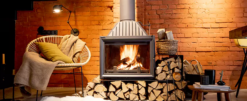 Pellet Stove Chimney Pipe Brackets Installation in Parksville, BC